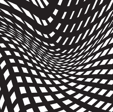 optical art background black and white, op-art black and white abstract
