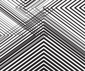 Fototapety  czarno-biały mobilny falisty abstrakcyjny wzór optyczny