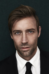 Handsome man in shirt and tie, portrait