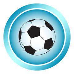 Obraz premium Icon with a football