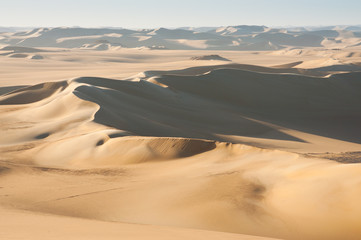 Golden sand in Sahara desert in Egypt