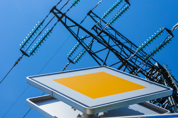 Stromasten einer Hochspannungsleitung