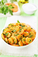Healthy food carrot salad