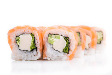 sushi isolated on white background