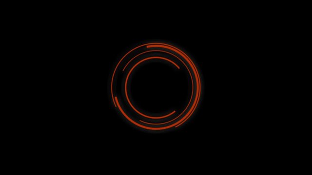 Buffering Icon, Rotierende Kreise