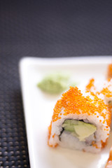 Japanese restaurant salmon sushi