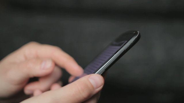 4G Smart Phone touching and swyping