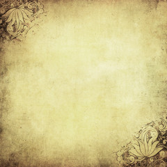 grunge floral background with space for text or image