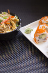 Japanese restaurant salmon sushi