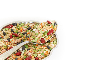 Mixed legumes and cereals