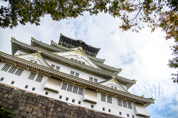 Osaka castle, famous landmark of Japan