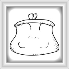 Simple doodle of a purse