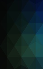 Obraz premium Multicolor dark green, blue polygonal design pattern, which consist of triangles and gradient in origami style.