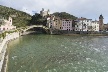 Medieval village of Dolceacqua, Liguria, Italy
