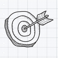 Simple doodle of a target
