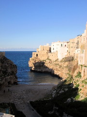 Fototapeta na wymiar Panoramica di Polignano a Mare
