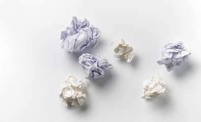 crumpled paper ball