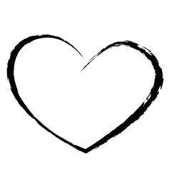 Fototapeta na wymiar black heart drawing love valentine