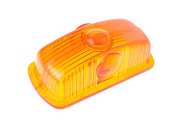 blinker car light isolated on white 