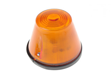 orange car lamp isolated on white