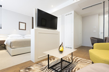 Interior of a modern hotel apatment