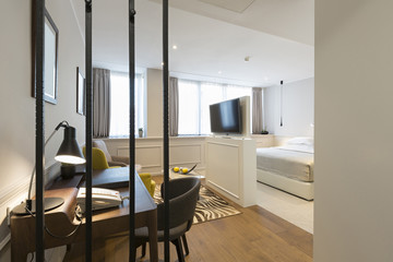 Interior of a modern hotel apartment