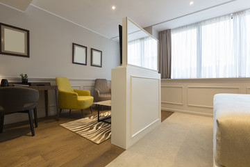 Interior of a modern hotel apartment