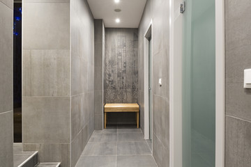 Shower in spa center