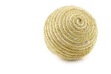 dog toy ball on a white background