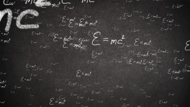 Flight Einstein Formula On A Black Background