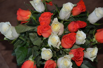 rose buds, bunch of flowers, romance