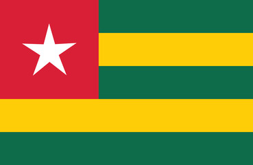 Togo flag.
