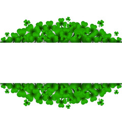 Saint Patricks Day Background with clover