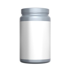 Grey Protein Jar