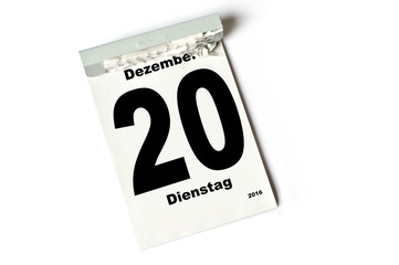 20. Dezember 2016