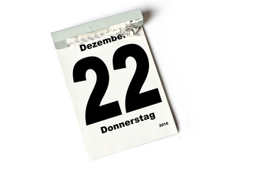 22. Dezember 2016