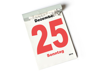 25. Dezember 2016