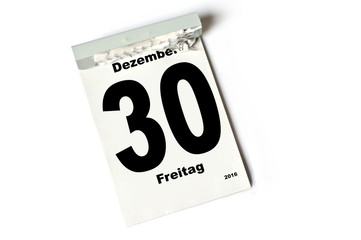 30. Dezember 2016