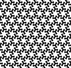 Vector seamless texture. Modern abstract background. Monochrome pattern of repeating shapes.