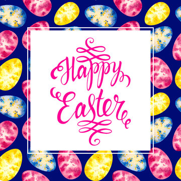 Happy easter greating card