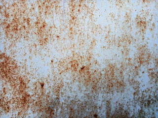 closeup of old iron plate with rusty