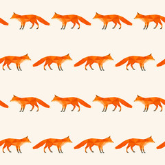 Polygonal abstract fox isolated on cover. 
