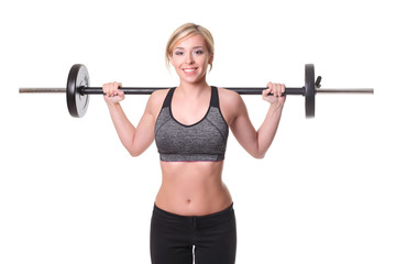  fitness girl liftings weights