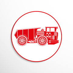 Truck. Vector icon.