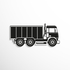 Truck. Vector icon.