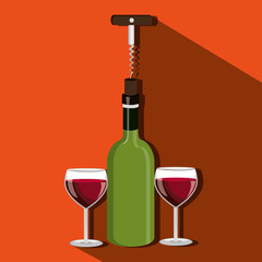 wine icon design 