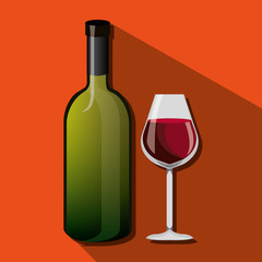 wine icon design 