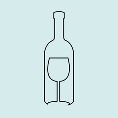 wine icon design 