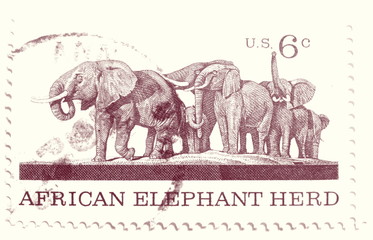 Obraz premium US postage stamp