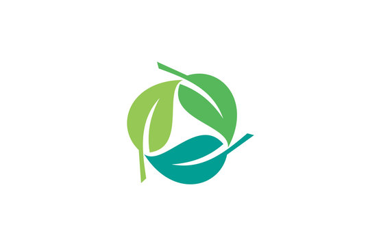 circle leaf logo
